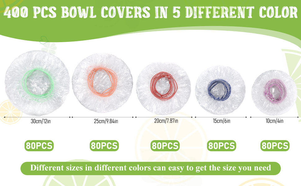 Plastic Food Covers with Elastic