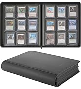 Migitec 9-Pocket Toploader Binder, Holds 360 3" x 4" Rigid Card Holders, Top Loader Collection Di...