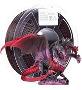 FXAAGFH 3D Printer Filament 1.75 mm, 3 D PLA Printing Filament +/-0.02mm, 1kg (Black&amp;Red&amp;Purple-1...