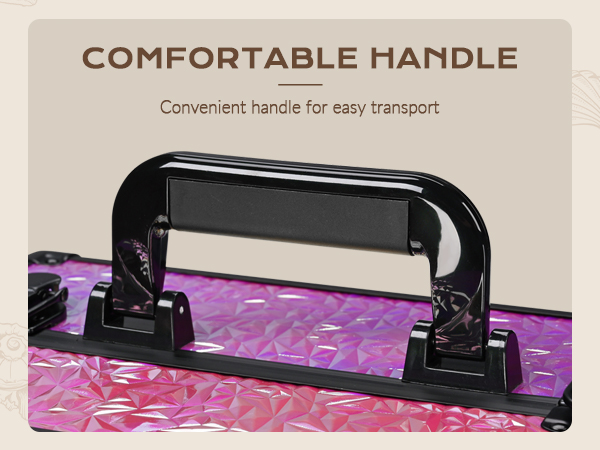 BYOOTIQUE Rolling Makeup Train Case 4in1 Cosmetic Trolley Organizer Travel Case
