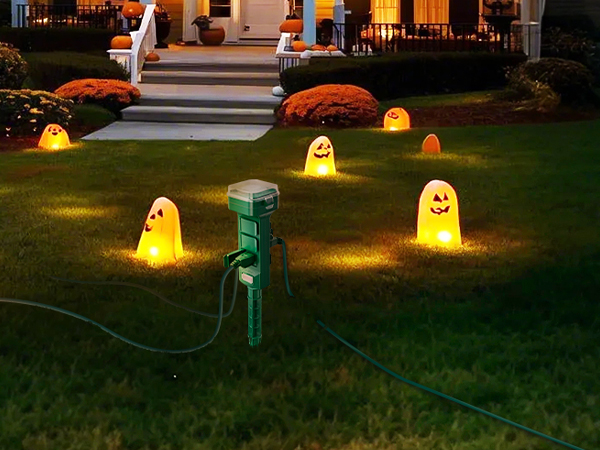 halloween outdoor decorations dawn to dusk outdoor timer