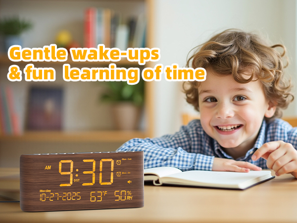 digital clock with date and day of week