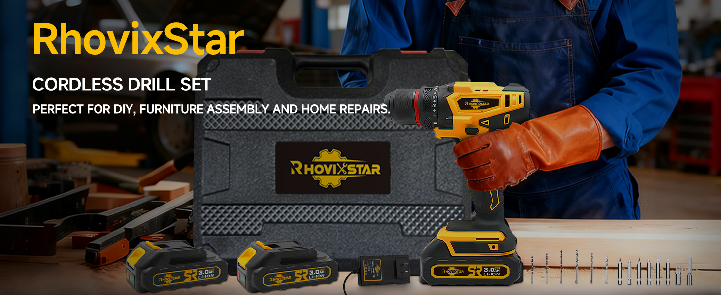 cordless drill with battery and charger