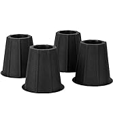 Home-it 5 to 6-inch Super Quality Bed risers, Black Round Shaped, Bed Riser Helps You Storage Und...