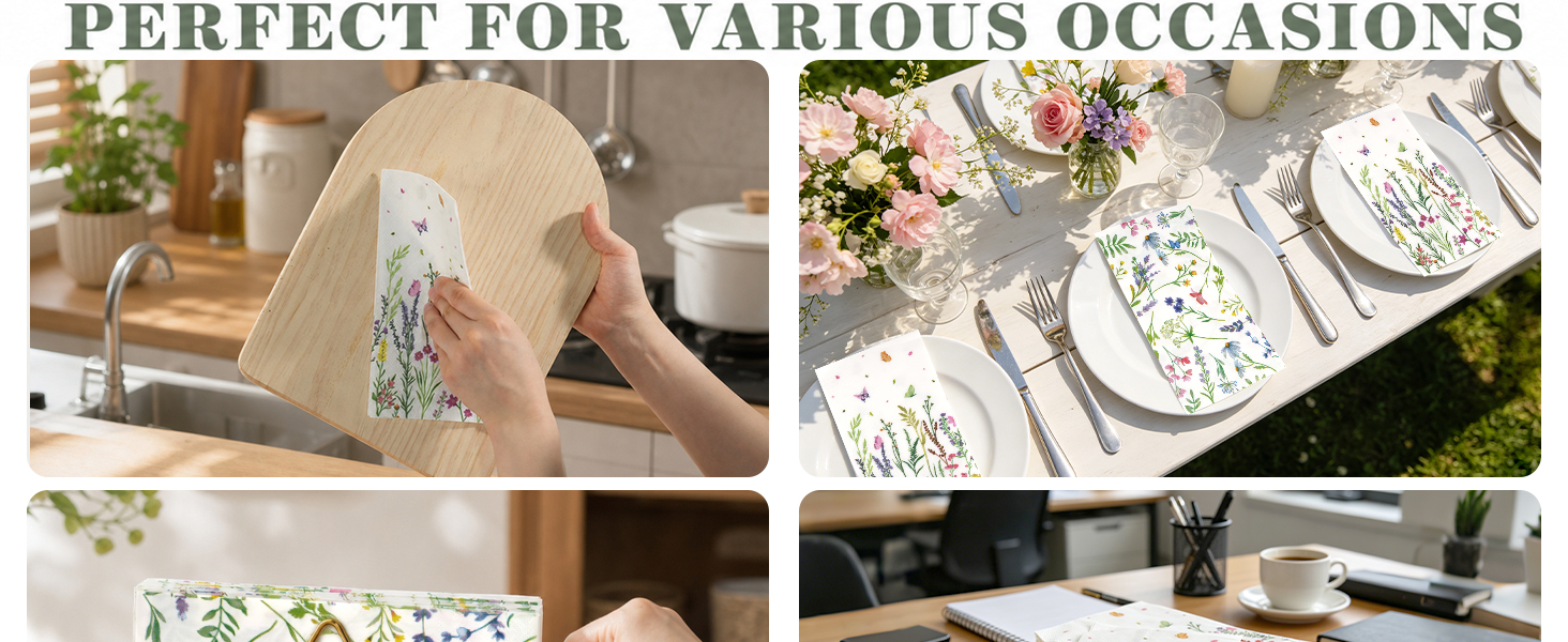 wildflower napkins