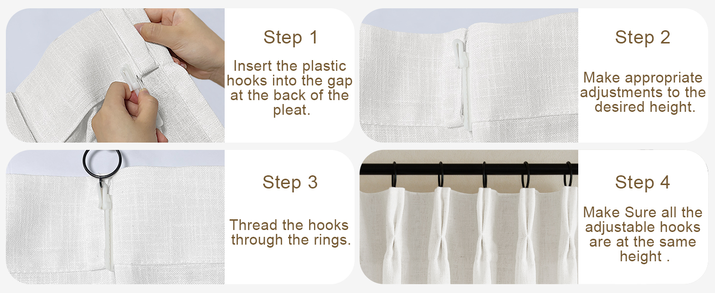 pleated curtains