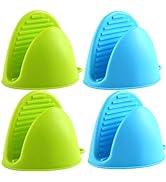 AORTDES Silicone Cooking Pinch Grips Oven Mitts - Finger Protector Pot Holder for Kitchen,Cooking...