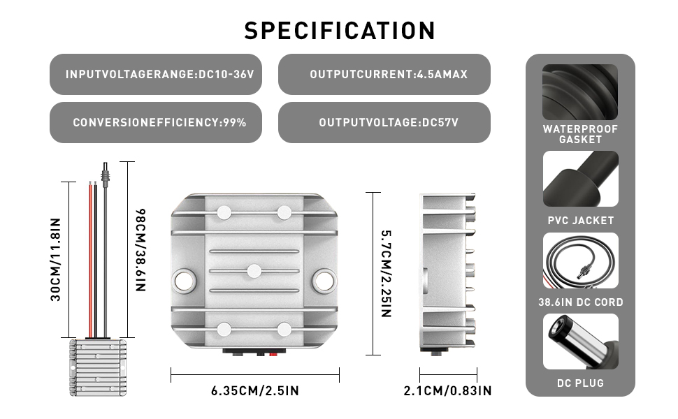 Starlink Mini Step Up Power Cable
