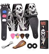 AARVI Guitar Strap Set for Bass/Electric/Acoustic Guitars Durable Multi-Purpose Music Accessory