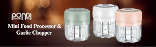 Mini Electric Food Processor and Garlic Chopper