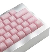 ULTRAEQUIP Keycap Set Pink Jade, 160 Keys RSA Profile PBT Keycaps Double Shot Translucent Custom ...
