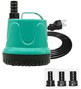 Upettools Submersible Water Pump, Ultra Silence Circulation Multifunctional Water Pump with Handl...
