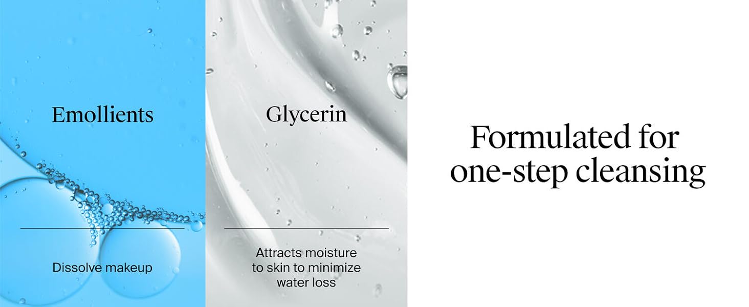 non-comedogenic gentle face cleanser waterproof makeup remover foaming cleanser glycerin face wash