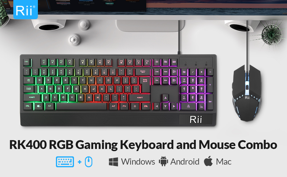 Gaming keyboard and mouse combo