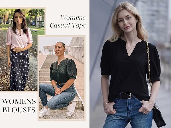 casual tops for women