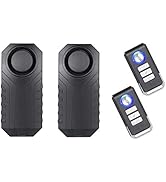 Lancoon Bicycle Alarm, Anti-Theft for Bike Motorcycle Car Vehicles with Remote Control, 113 db Su...