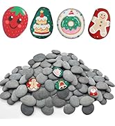 Reeplan 105PCS Rocks for Painting Bulk, 2-3 Inches Natural Smooth River Rocks for Painting, Flat ...