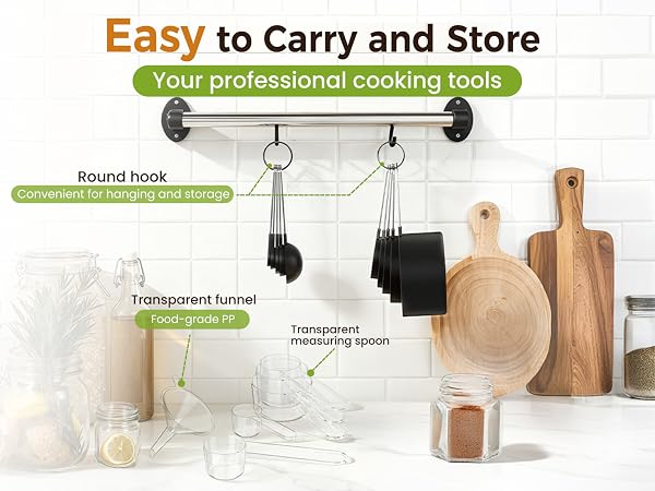 measuring cups and spoons set