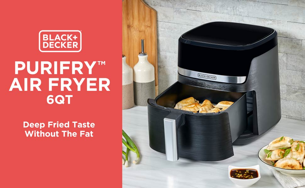 BLACK+DECKER Purifry Air Fryer 6QT