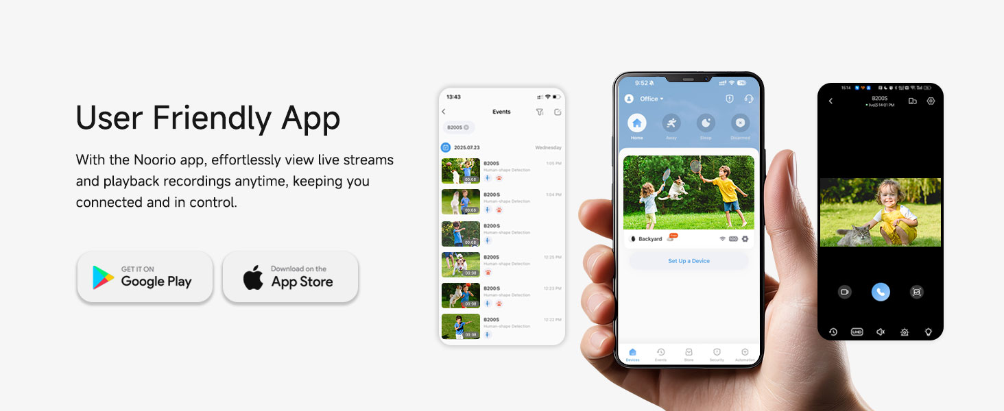 Noorio Security Cameras Wireless Outdoor Magnetic
