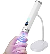 Lynsalene Mini UV Nail Lamp, Portable Flash Cure Light with Upgraded Magnetic Stand &amp; Smart Senso...
