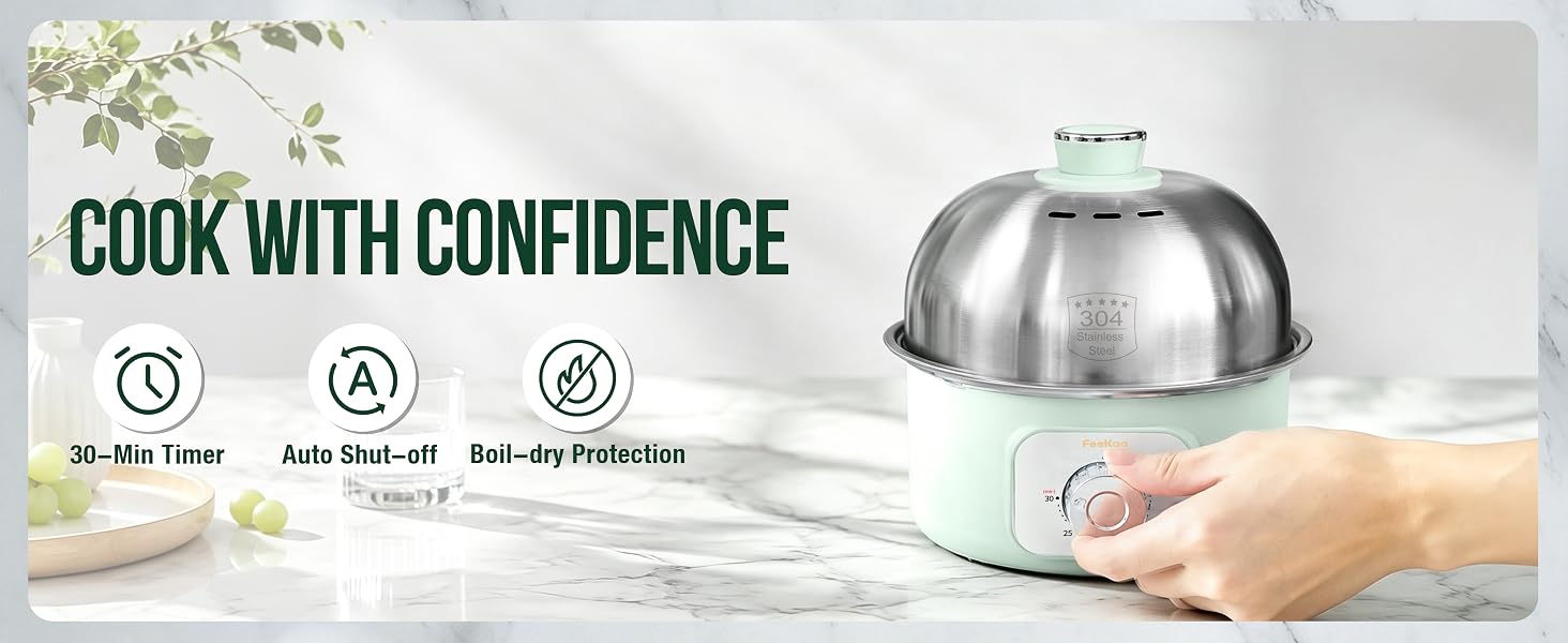 egg cooker auto shut off