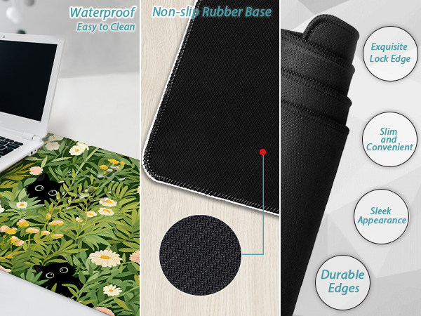 Green Long Gaming Mouse Pad