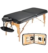 VEVOR Professional Wide Massage Table 30" W, Heavy Duty Folding Massage Table, 750LBS, 8-Level He...