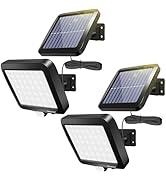 Solar Lights Outdoor with Motion Sensor, 56 LEDs Ultra Bright IP65 Waterproof Separable Solar Por...