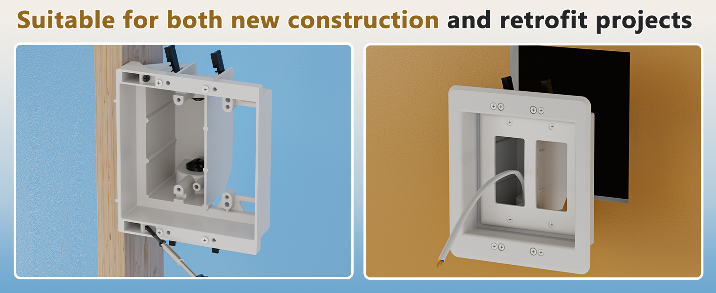 recessed tv outlet box