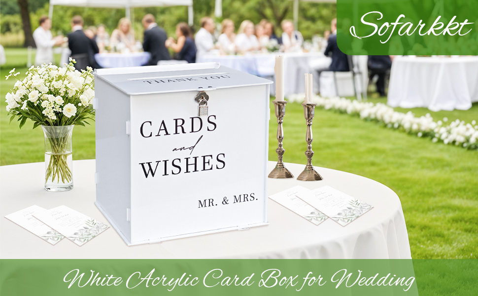 White Acrylic Card Box