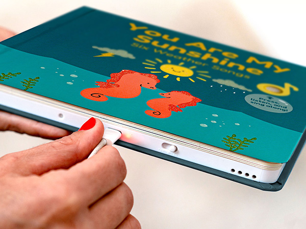 You Are my sunshine usb rechargeable musical music book toddlers 1-3 christmas gifts kids