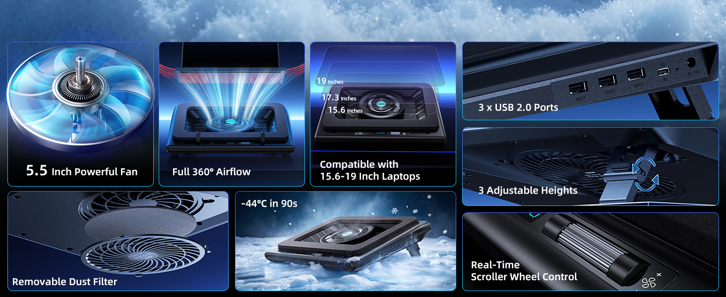 llano V12 laptop cooling pad