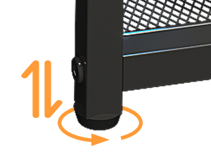 Computer Desk with Adjustable Feet