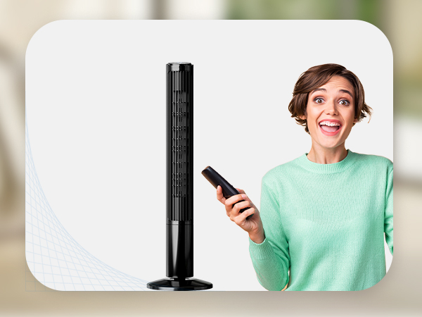 Use preset voice commands to operate the fan without lifting a finger.