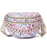 CEUTNIZ Leopard Purse Leopard Print Bum Bags for Women Crossbody Spacious Waist Bag Fanny Packs C...