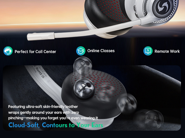 Wireless Headsets with Microphone