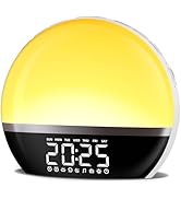 SoundLegend FM Radio Sunrise Alarm Clock Sound Machine Wake-Up Light Sunrise Sunset Simulation Ad...