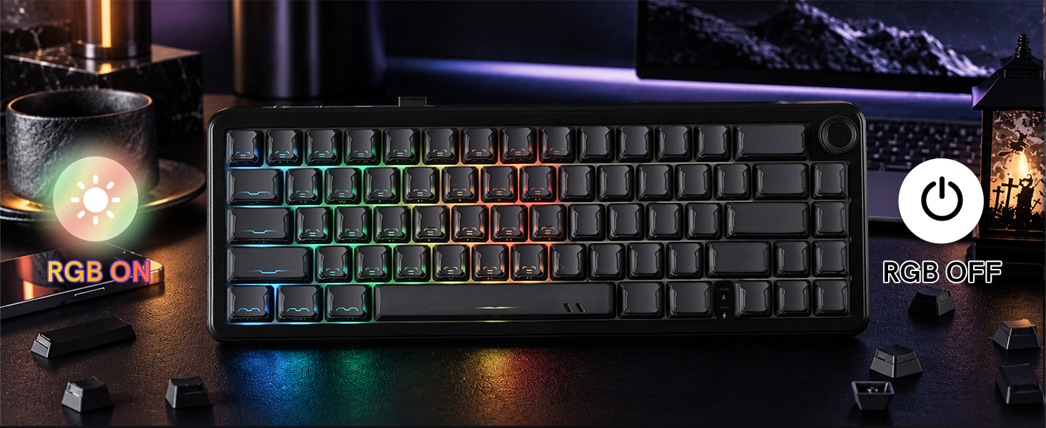 dagaladoo Shine Through keycaps Set,Double Shot PBT keycaps Mecha Armor