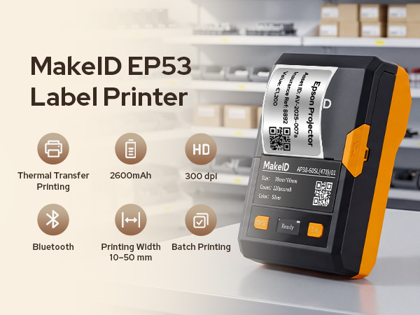 EP53 label maker printer labeling machine industrial warehouse