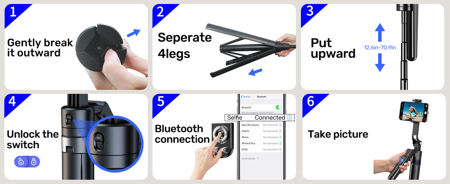 auto face tracking tripod