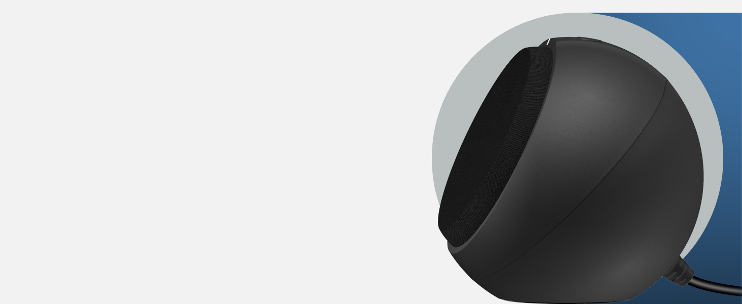 Angled speakers project sound upward