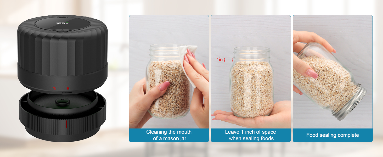 vacuum seal for mason jars
