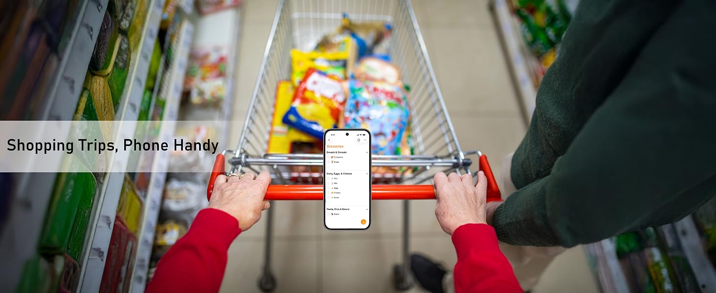 shopping cart phone holder