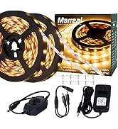 Marreal LED Strip Lights Warm White 40Ft/12m Dimmable 3000K SMD 2835 720LEDs Super-Adhesive LED L...