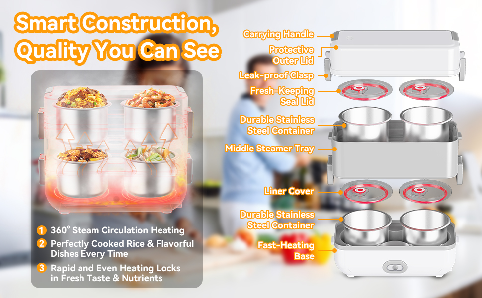 Electric Heated Lunch Box