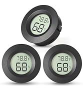 Atogou 3-Pack Mini Hygrometer &amp; Thermometer, Indoor Outdoor Digital Humidity Meter Gauge Temperat...
