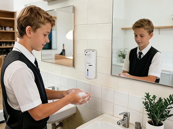 Automatic soap dispenser for school
