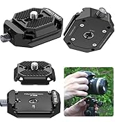 ULANZI F38 Camera Quick Release Plate w 1/4" to 3/8" Screw Thread, Quick Release System QR Plate ...