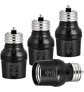 Suraielec Dusk to Dawn Sensor Socket, E26 E27 Light Socket Adapter, Adjustable Sensor Orientation...